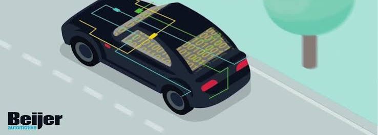 Illustratie van voertuigdata die via de CAN-bus beschikbaar komt voor wagenparkbeheer